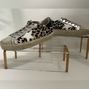 GoldenGooseHiStar Sneaker in Snow Leopard